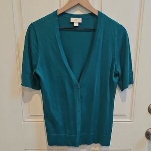 LOFT Teal Cardigan Sweater